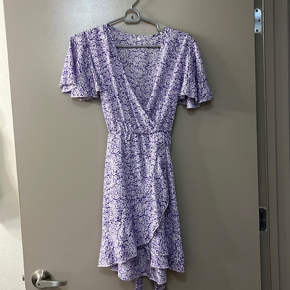 Cute purple floral dress